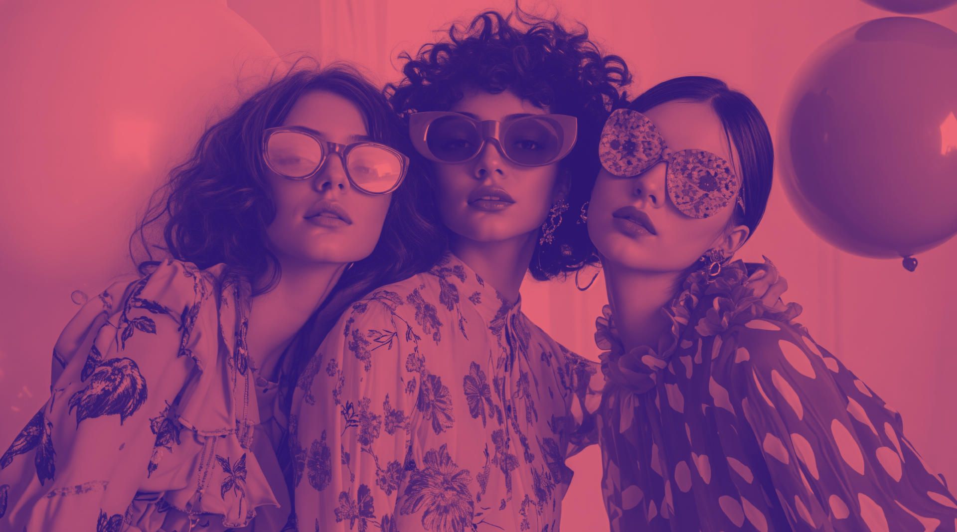 In The Pause — three women in retro glasses
